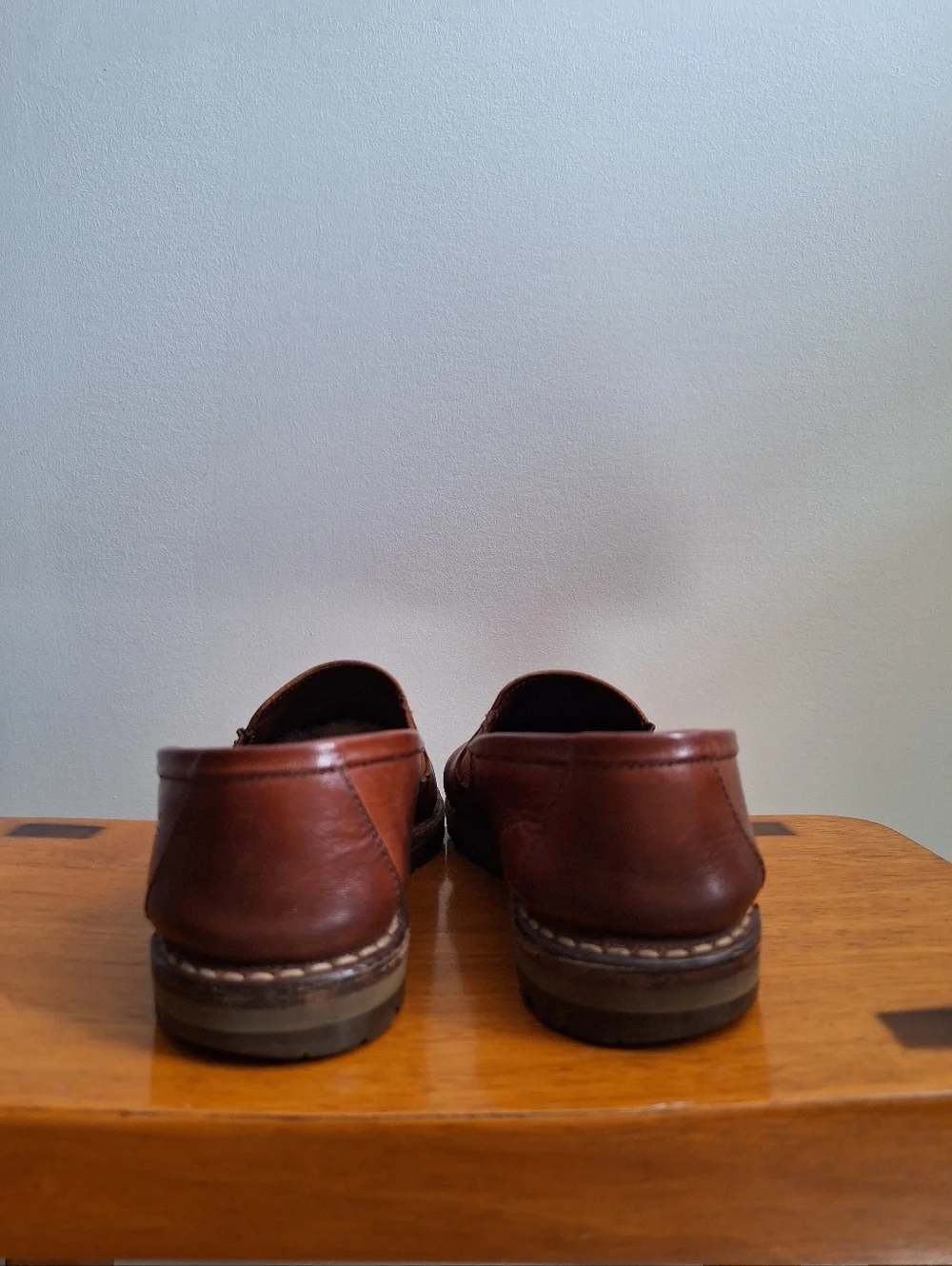 COLE HAAN  Women's Brown Leather Slip-on Oxford Shoes, Size 8M, with Almond Toe - Picture 9 of 12